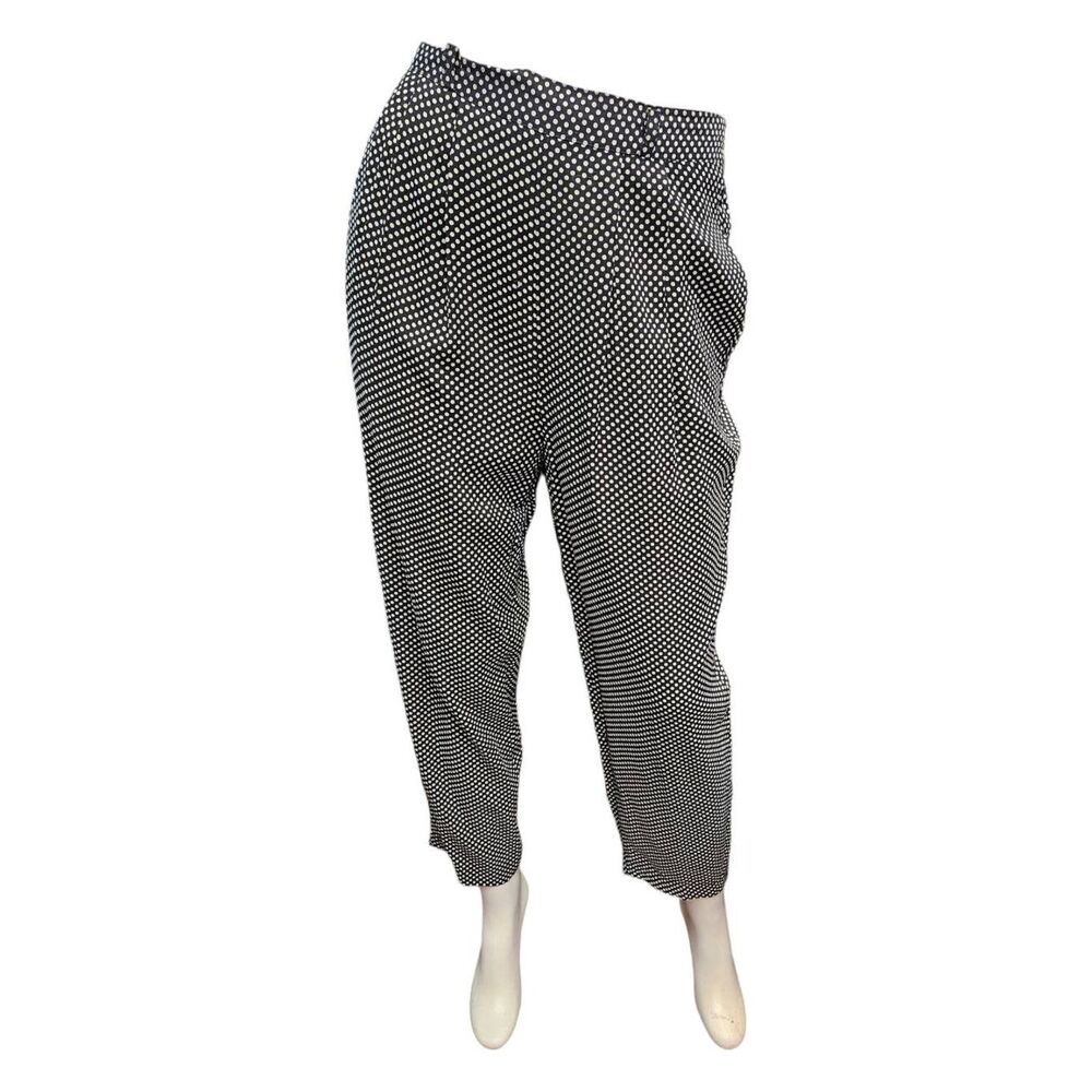 M.J. Carroll Polka Dot Dress Pants Womens Small Vintage 90's